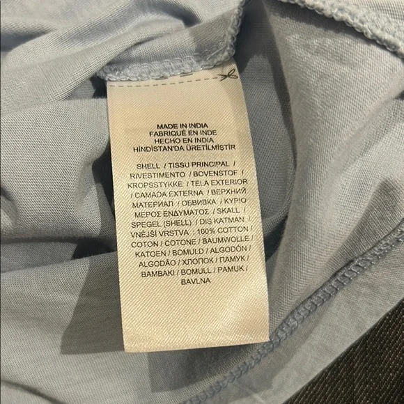 Lauren Ralph Lauren Light blue Cap Lace Sleeve Blouse - Picture 5 of 5